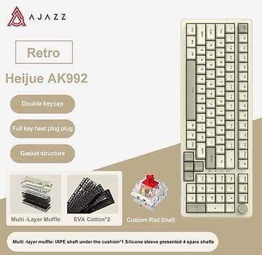 ducky one 2: Клавиатура, Ajazz, Механическая, Проводное подключение — 1