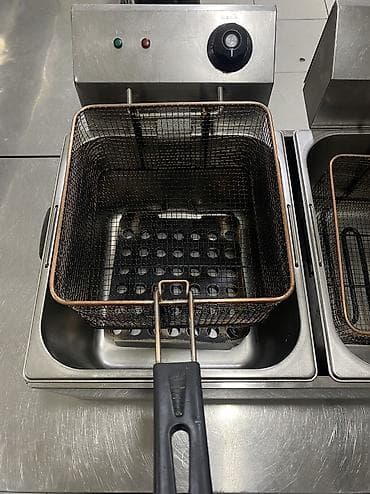 Кухонные плиты и варочные поверхности: Фритюрница 11л+11л (670х450х350мм; 220В; 5KBT) Установка настольная — 8