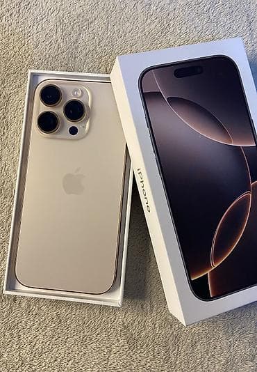 ipad 6 2018: IPhone 16 Pro, Б/у, 256 ГБ, Desert Titanium, Кабель, Коробка, 91 % — 1
