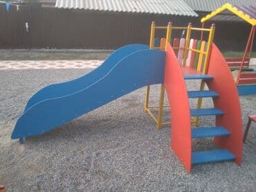 пластиковые горки для детей: Детская горка Для улицы, Металл, Новый — 2