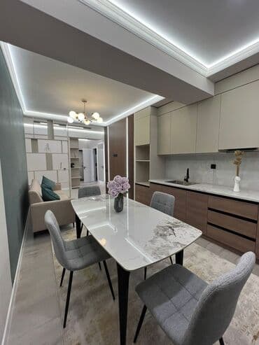 алла тоо: 2 бөлмө, 56 м², Элитка, 3 кабат, Евроремонт — 2