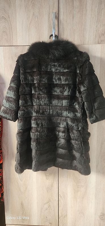 Шубы: Шуба, Кролик, По колено, Турция, XL — 1
