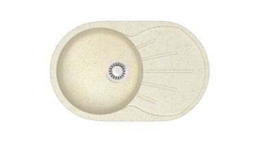 цена на столешницы для кухни: Кухонная мойка Glanz Касандра J110 Каменная мойка из литого мрамора — 2