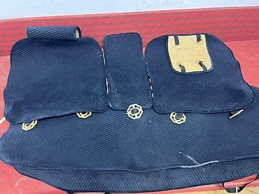 чехлы на сиденья тойота эстима: Чехлы Тканевые, С подушкой, цвет - Черный, Toyota, Б/у — 2
