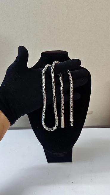 Жеке буюмдар: Цепь "Лисий хвост" Серебро 925 проба С Чернением Вес 102 Грамм Длина — 6