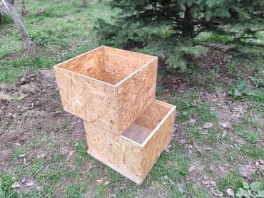 домик для птиц: Новые ящики для пчел двухъярусные, без крышки Высота 35см.1яшика — 2