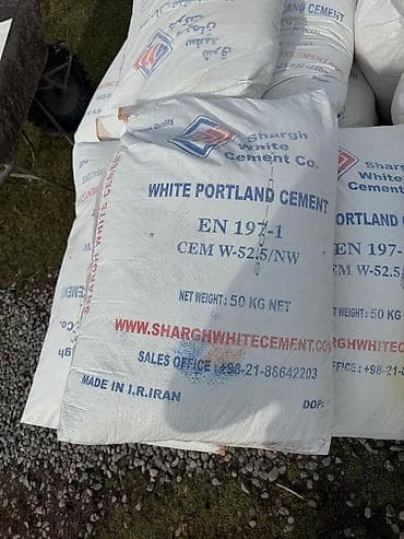 50: Иранский цемент, M-500, цвет - Белый, 50 кг/м³ — 2