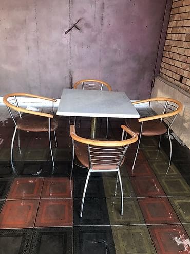 столдор бу: Кафе үчүн үстөл, Тик бурчтуу, түсү - Күрөң — 6