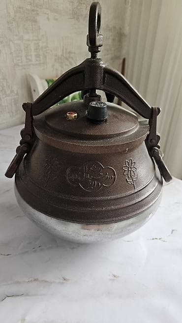 Идиш-аяк: Казан-скороварка (казан-каска) с герметичной крышкой и хомутным — 1