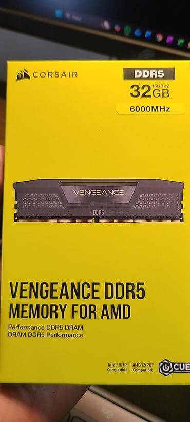 Оперативдик эс-тутум (RAM): Оперативдик эс-тутум, Жаңы, Corsair, 32 ГБ, DDR5, ПК үчүн — 1