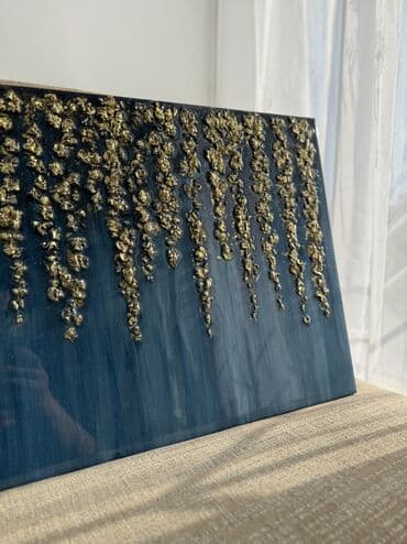 саат бишкек: Интерьерная картина «Поток изобилия» - Техника: объемная живопись с — 9