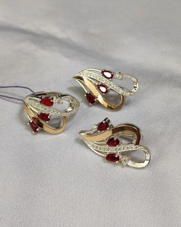 свадебные платья от производителя: Набор украшений, Проба 925, Женские, Новый — 1