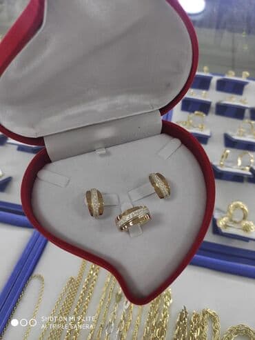 эксклюзивные свадебные пригласительные: Набор украшений, Проба 925, Женские, Новый — 2