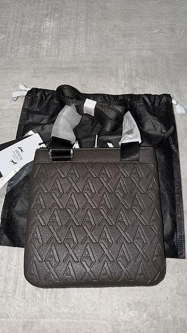 косметичка сумка: Классическая сумка, Armani, Материал: Экокожа, Застежка на молнии, Оригинал, Унисекс, Новый — 3