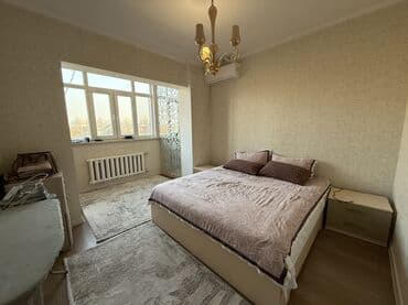 сдается квартира в районе аламедин 1: 3 комнаты, 78 м², 106 серия, 4 этаж, Евроремонт — 5