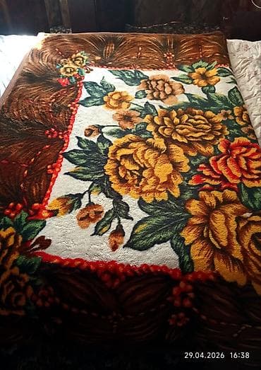 вязаное одеяло на выписку: Плед, Б/у, Все сезоны, Плюшевый — 1