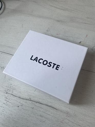 Кошельки: Мужской двускладной кошелёк Lacoste в фирменной коробке. - Цвет — 2