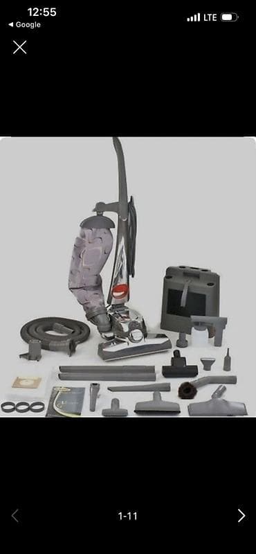 Пылесос, Вертикальный, Сухая, Влажная, Мешок