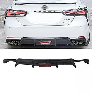 обвесы: Юбка заднего бампера Toyota, цвет - Черный, Новый — 1