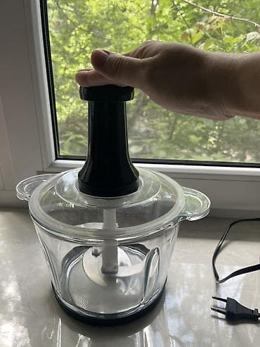 лапшарезка для лагмана: Кухонный измельчитель Техномир с стеклянной чашей - Мощный моторный — 5