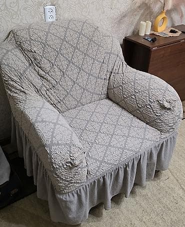 продам мебель б: Комплект мягкой мебели, Самовывоз, цвет - Коричневый — 6