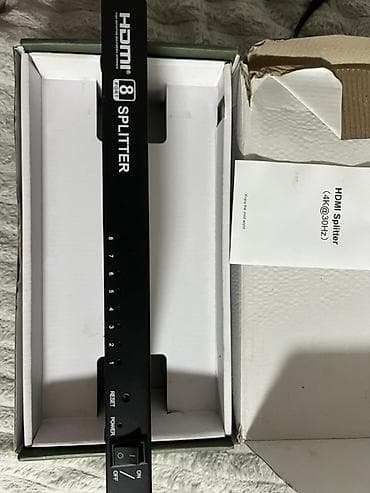 4k 2k: HDMI сплиттер 1x8 (8 портов), UHD 4Kx2K 3D рабочий, блок питания в — 4