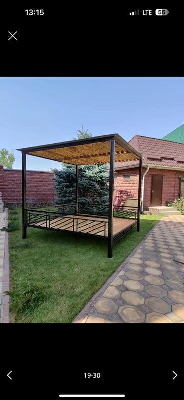 садовый стол и стулья: Тапчан 3 x 3 x 3 м, Металл — 13