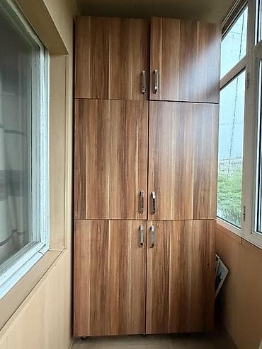 Шкафтар: Шкаф две штуки Близнецы Делали для балкона с двух сторон Состояние — 1