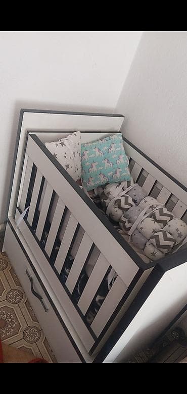 бортики для детей: Детская кровать трансформер, Другой тип, цвет - Серый — 1