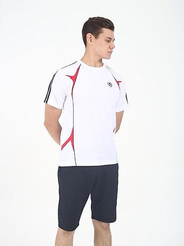 Мужская футболка, Все размеры, Adidas, Новый, цвет - Белый, Платная доставка