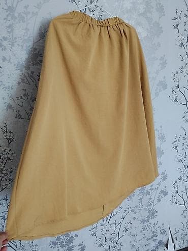 девушка для отдых: Свободная женская блуза цвета горчицы. - Фасон: oversize, прямой — 2