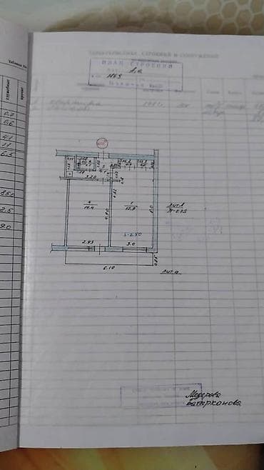 квартира араванская: 1 бөлмө, 42 м², Мейманкана тиби, 3 кабат, Косметикалык ремонт — 9