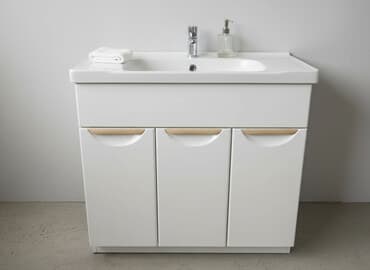 умывальник на: Тумба для ванны, С раковиной, цвет - Белый — 1