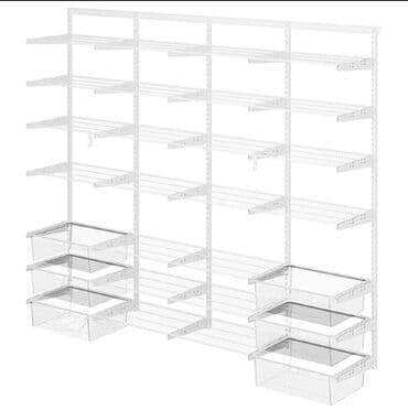 навесной кухонный шкафчик: Гардеробная система ПРАКТИК Home Кухня 2 белая отличается — 1