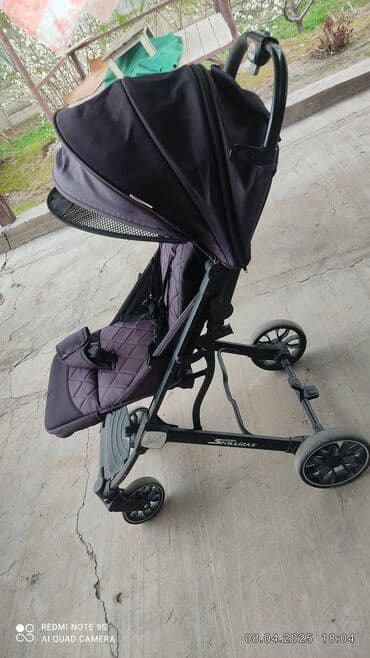 продаю в связи с переездом: Коляска, цвет - Фиолетовый, Б/у — 1