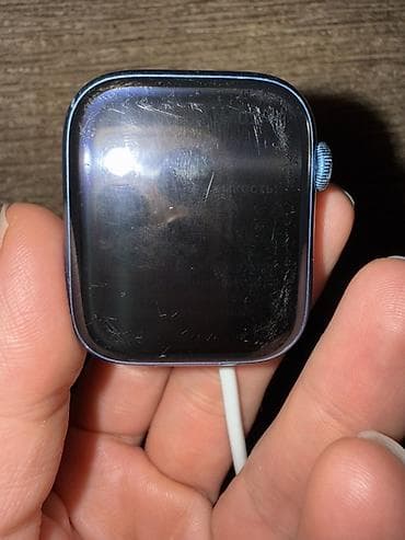 часы apple watch 2: Apple Watch Series 7, 45 мм, алюминий, цвет Blue (тёмно‑синий) — 5