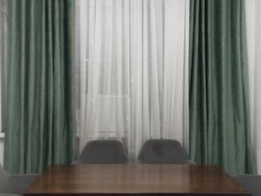 горошек для цветы: Комплект штор, С тюлем в комплекте, Готовое изделие, Для зала — 1