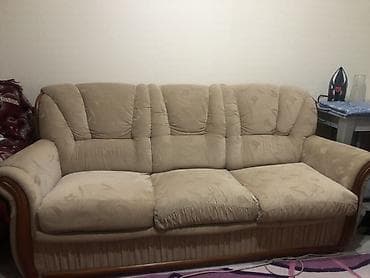 диваны с креслами: Комплект мягкой мебели, цвет - Бежевый — 1