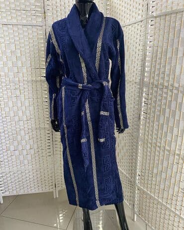 домашние халаты больших размеров: Женские/мужские/детские махровые халаты Теплые халаты 100%хлопок — 1