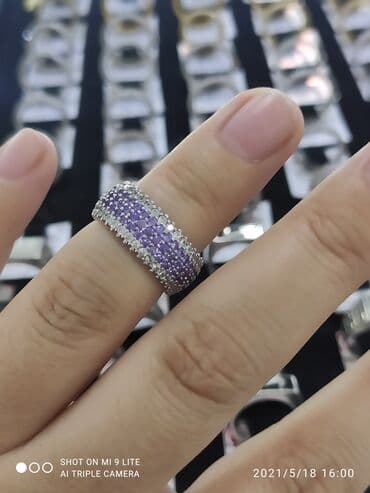 свадебные платья от производителя: Кольцо, Помолвочное, Проба 925, Женские, Циркон, Новый — 2