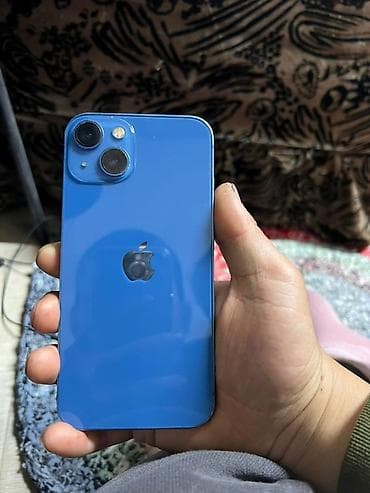 Мобильные телефоны и аксессуары: IPhone 13 mini, Б/у, 128 ГБ, Синий, Чехол, 74 % — 2