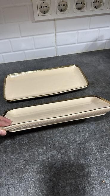 dish sets: Набор столовой и чайной посуды в едином стиле цвета айвори с — 3