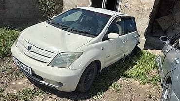 зад: Toyota ist (1-е поколение), белый хэтчбек 5 дв. Основные — 1