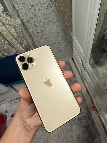 iphone 11 max: IPhone 11 Pro, Б/у, 256 ГБ, Золотой, Защитное стекло, Чехол, 76 % — 2