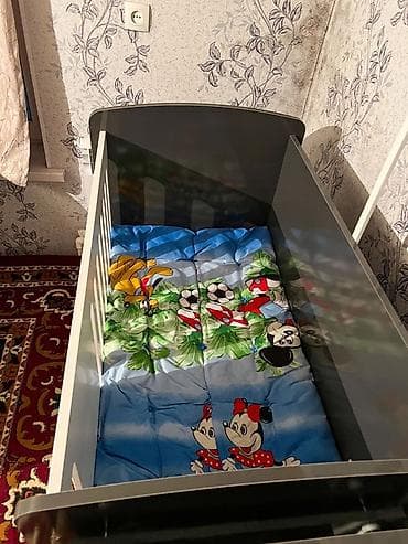 Двухъярусные детские кровати: Детская кровать трансформер, Б/у, Другой тип, цвет - Серый — 6