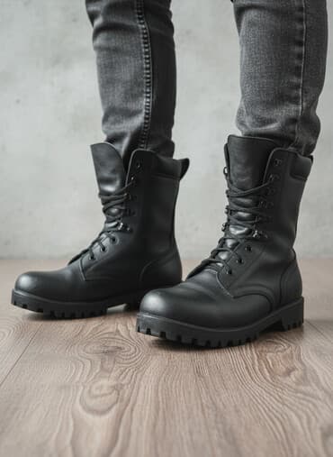 свадебные платья в бишкеке цены на прокат: Мужские ботинки, 38, Б/у, цвет - Черный, Самовывоз — 1