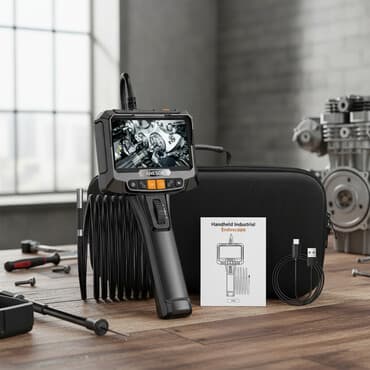 оборудование для автомойки самообслуживания купить: Эндоскоп профессиональный экраном (монитором) 5.0 IPS, с двигающейся — 1