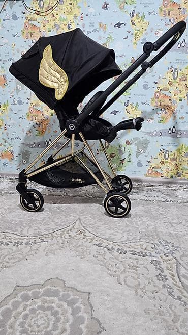 золото и бриллианты: Коляска, цвет - Черный, Б/у — 4