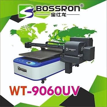 uv printer: Промышленный УФ-принтер BOSSRON WT-9060UV три головки хр60 белый CMYK — 1