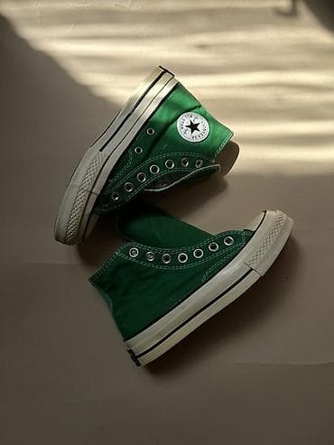 конверс: Мужские кроссовки, 36, Converse, Б/у, цвет - Зеленый, Самовывоз — 3